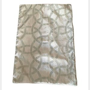 HOTEL COLLECTION Linen Blend Pillow Sham  Medallion Ring Sea foam silver Taupe